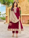 Plus Simmi By Aanchi Vichitra Silk Anarkali Kurti Suits 